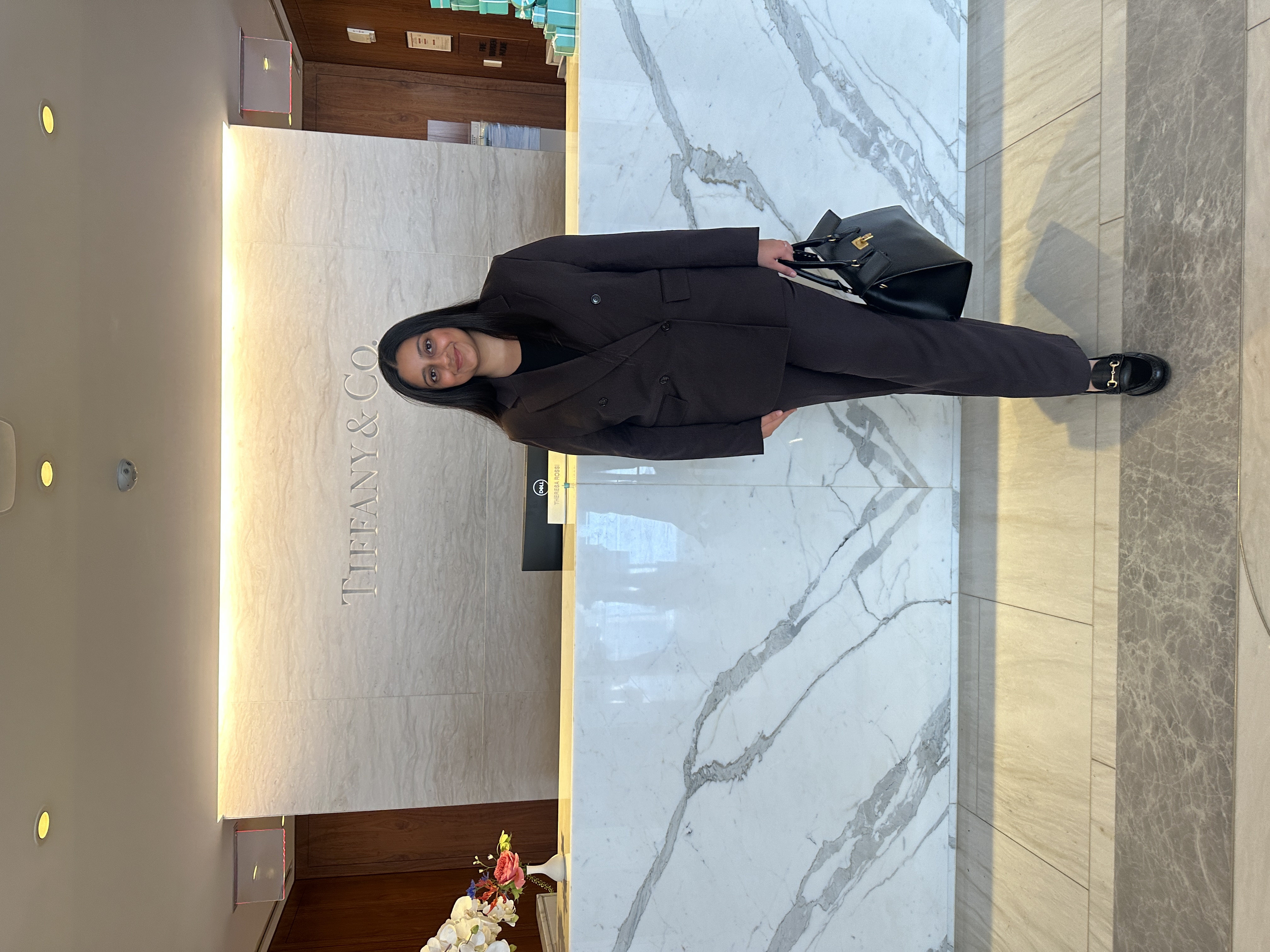 Mahee Thakkar at Tiffany & Co. in New York